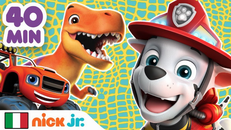 40 Min Dei Migliori Salvataggi Di Dinosauri Di Blaze E Della Squadra Dei Cuccioli : Nick Jr.