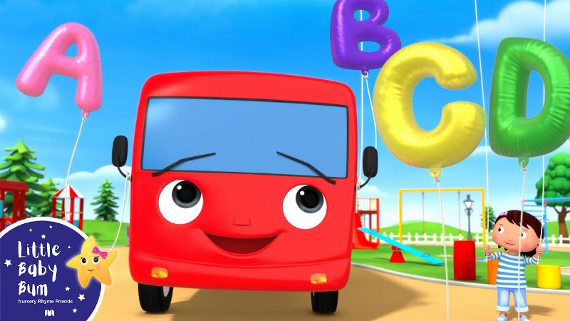 Abc Bus Go Round And Round Song : Little Baby Bum - Nursery Rhymes For Kids : Baby Song 123