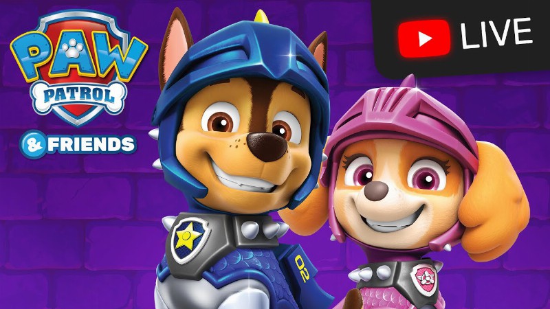 image 0 🔴best Paw Patrol Rescue Knights Season 8 Episodes Live Stream : Cartoons For Kids