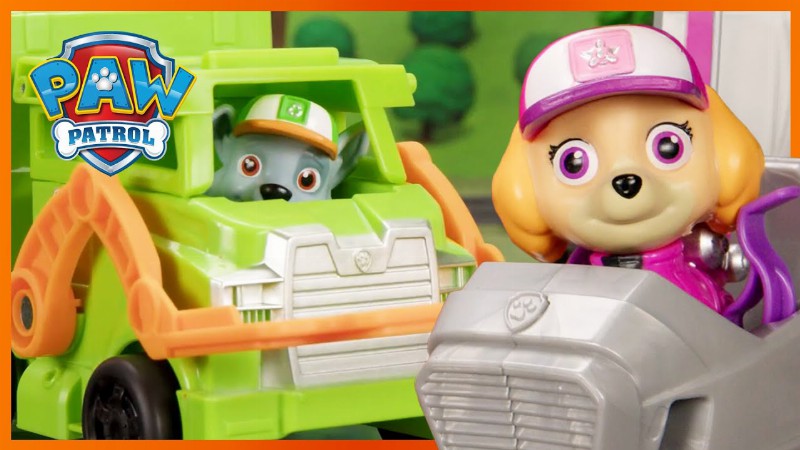 Big Truck Pups Save A Train 🚂: Paw Patrol : Toy Pretend Play Rescue For Kids