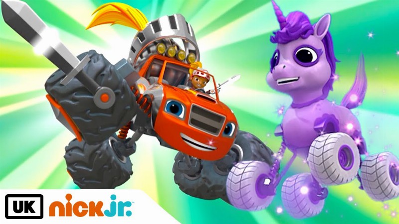 image 0 Blaze And The Monster Machines : Sir Aj And Blaze Save Violet! 🦄 : Nick Jr. Uk