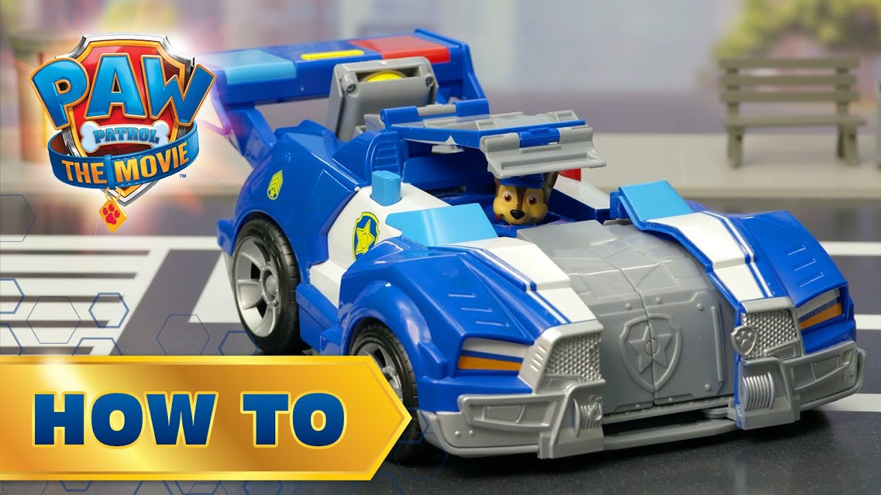 image 0 Chase Transforming City Cruiser! Paw Patrol: The Movie - How To Play!