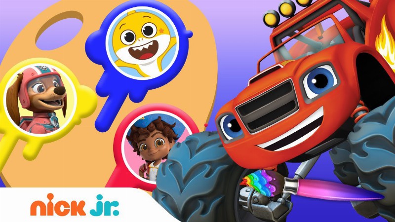 Guess The Missing Colors W/ Paw Patrol Bubble Guppies & Baby Shark! #12 🌈 : Nick Jr.