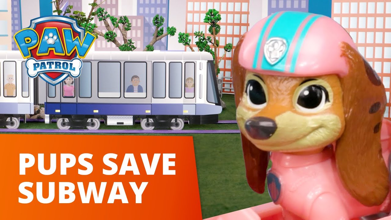 image 0 Liberty And The Pups Save The Subway Station!🚈 - Paw Patrol Toy Pretend Play Rescue