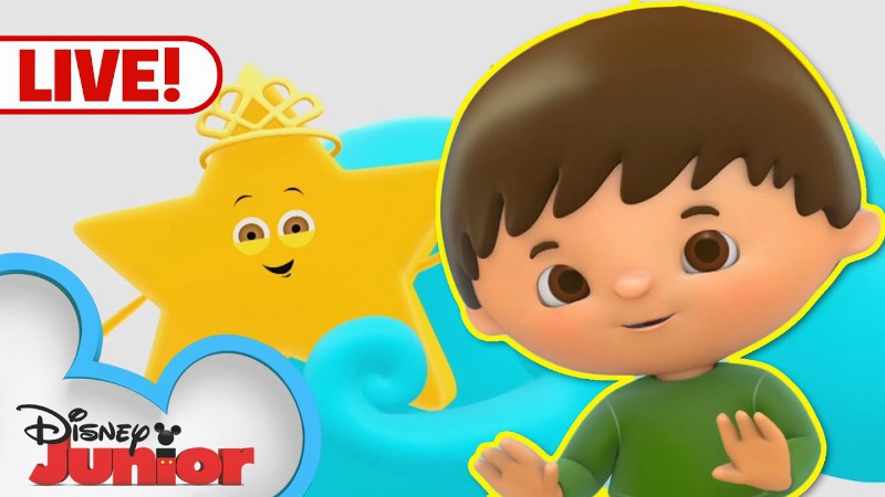 🔴 Live! Charlie Meets The Shapes Numbers And Letters : Kid Songs And Nursery Rhymes :@disney Junior