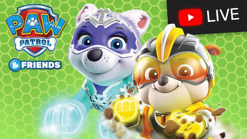 image 0 🔴 Mighty Pups Charged Up Paw Patrol Episodes And More Live Stream : Cartoons For Kids