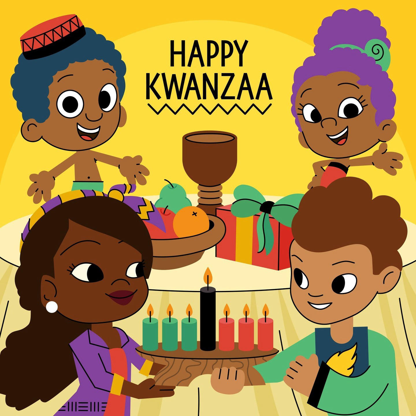Nick Jr. - Celebrating the first day of Kwanzaa with our Nick Jr