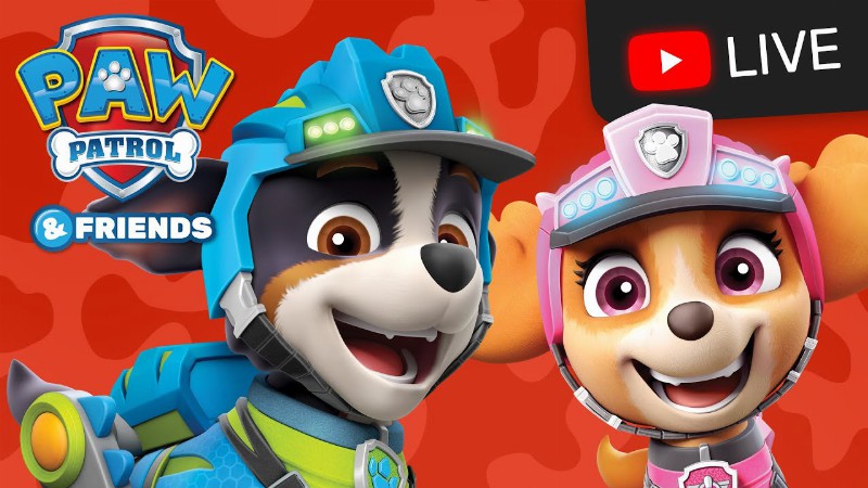 🔴 Paw Patrol And Rex Dino Wilds Rescue Episodes Live Stream! : Cartoons For Kids