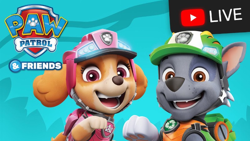 🔴 Paw Patrol Dino Wilds Rescue Episodes And More Live Stream! : Cartoons For Kids