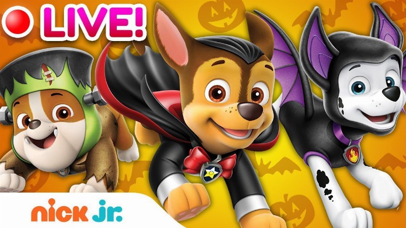 🔴 Paw Patrol Spooky Halloween Rescues & Episodes! : Cartoons For Kids : Nick Jr.