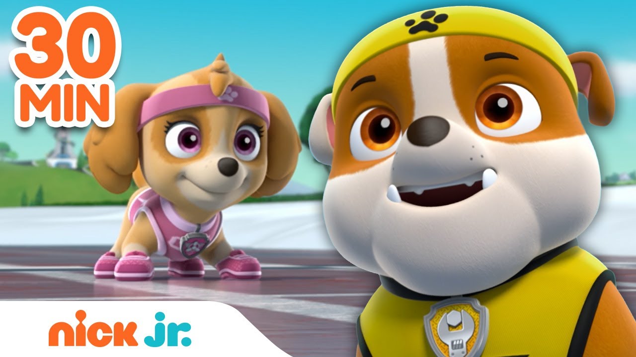 image 0 Paw Patrol Sports Rescues W/ Rubble Skye & Marshall 🎾 : 30 Minute Compilation : Nick Jr.