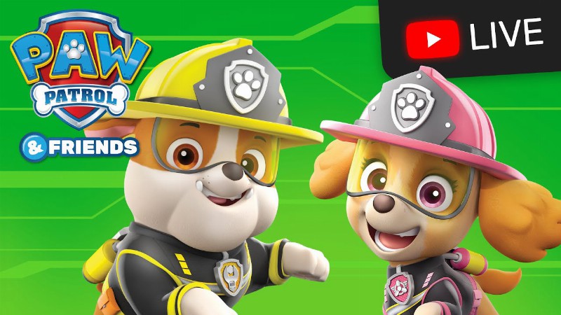 image 0 🔴 Paw Patrol Ultimate Rescue And Mighty Pups Charged Up Episodes Live Stream : Cartoons For Kids