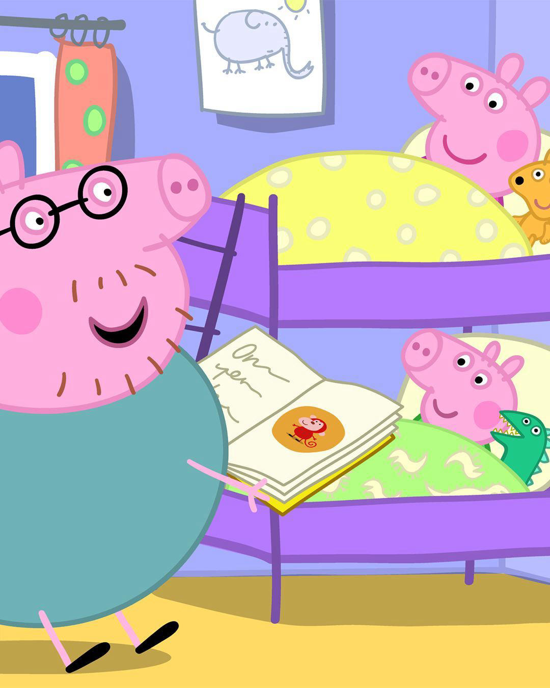 image  1 Peppa Pig - At the end of a busy day there's nothing better than cosying up with your little piggies