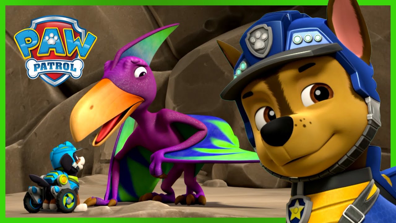 Pups Rescue All The Dinosaurs! : Paw Patrol : Cartoons For Kids Compilation