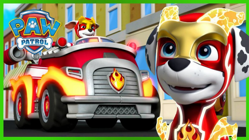 image 0 Red Hot Marshall Rescues! 🔥 1 Hour Episode Compilation : Paw Patrol : Cartoons For Kids Compilation