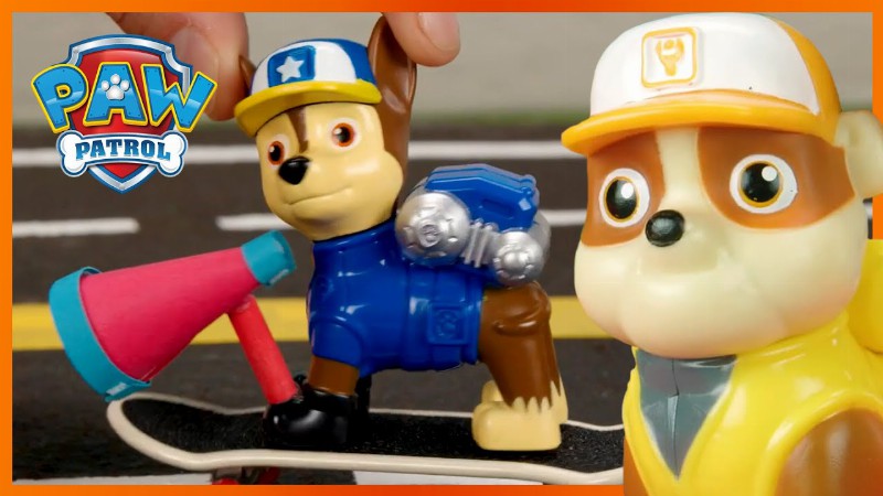Rubble Saves A Truck Full Of Skateboards 🛹: Paw Patrol : Toy Pretend Play Rescue For Kids