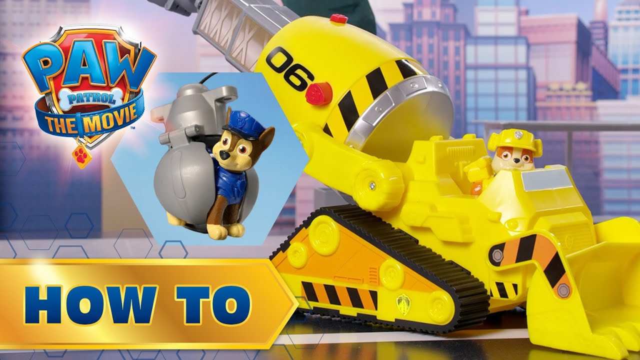 Rubble’s Bulldozer From Paw Patrol The Movie! How To Play
