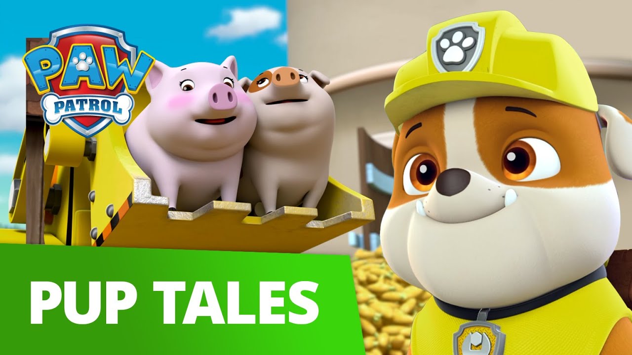 Rubble's Piggy Roundup! 🐷 Pups Help Farmer Al - Paw Patrol Pup Tales Rescue Episode!