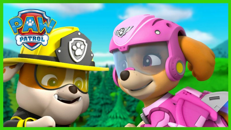 Skye And Rubble Best Moments 🦋🚜: Paw Patrol : Cartoons For Kids Compilation