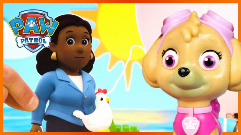 Skye Saves Mayor Goodway From Floating Away🎈: Paw Patrol : Toy Pretend Play Rescue For Kids