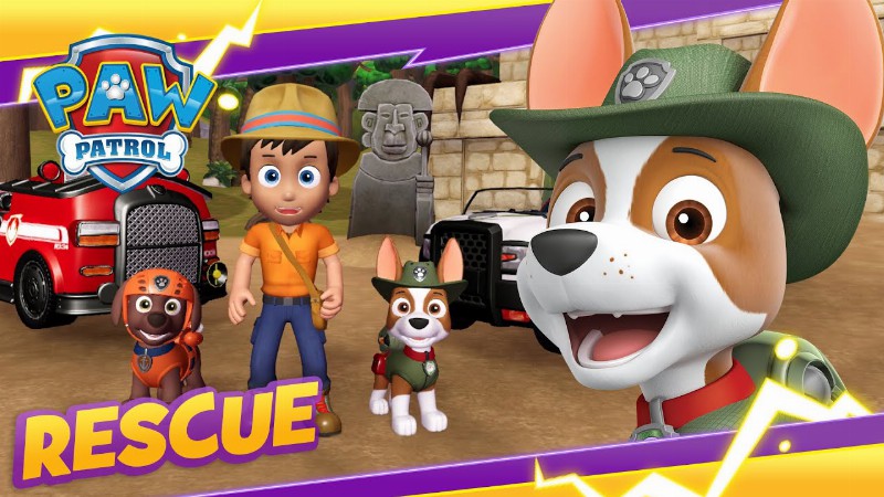 image 0 Tracker And Pups Save Carlos In The Jungle! : Paw Patrol : Cartoon And Game Rescue Episode For Kids